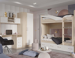 Буратино (Дуб сонома/Белый) Буратино (Дуб сонома/Белый)