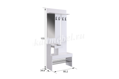 Прихожая К5 Баско (Белое дерево)