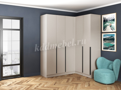 Шкаф угловой Мадрид прямой угол (Кашемир)