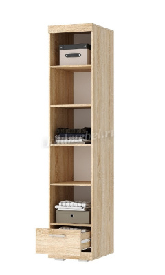 Шкаф Соната ШС-450 (Дуб сонома/Белый глянец)