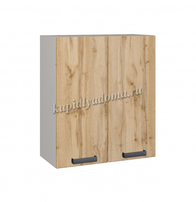 Шкаф верхний ШВ 600 Кухня Лофт (Фон серый/Дуб Вотан)