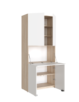 Секретер Дуб Сонома светлый - Белый