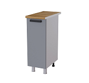 Шкаф нижний 3Р кухня Григгс без столешницы (Белый/Камень темный)