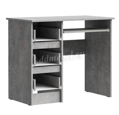 Стол письменный левый Лето МС-6 (Цемент светлый)