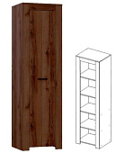 Пенал Квадро-19 (Дуб Делано темный)