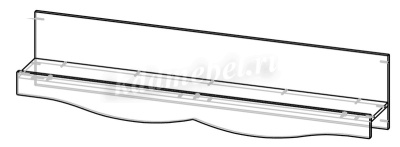 Полка Аделина (Белый глянец)