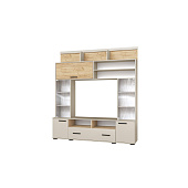 Гостиная Оскар 18 центральная секция ОГЦС-2 (Кашемир/Дуб крафт золотой)