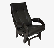 Кресло-маятник Лорд Модель 708 (Венге-эмаль/Экокожа Коричневый Vegas Lite Amber)