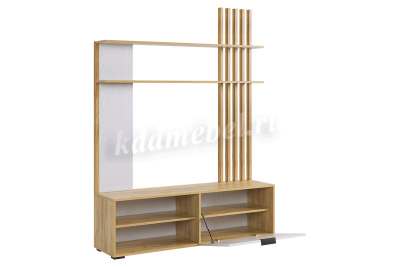 Гостиная Бери (Дуб крафт золотой/Белое дерево)