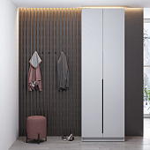 Шкаф для одежды 2-х дв. Брандо 67.14 (h 2380) (Белый)