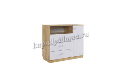 Комод Форсаж (Дуб крафт золотой/Белый)