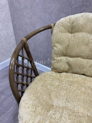 Кресло RJG-Bahama (Ротанг №6, ткань Mulan 141)