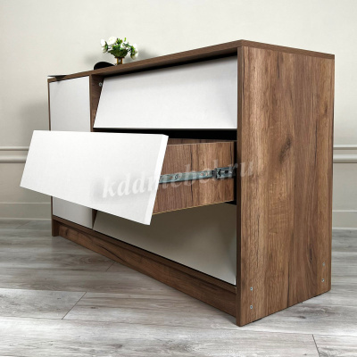 Комод Рейн 1200 (Дуб крафт табачный/Кашемир)