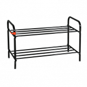 Подставка для обуви Альфа-32 2-х полочная (Черный)