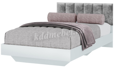 Кровать Мемори 1.2 (Белый/Серый)