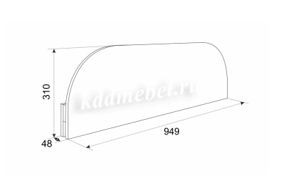 Ограничитель для кровати (Рамух Белый)