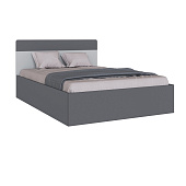 Кровать Вегас 1.4 (Графит серый/Камень серый)