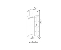 Шкаф «Эра» (угловой) схема Шкаф «Эра» (угловой) схема