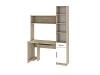 Стол компьютерный Интел-2 NEW (Дуб сонома/Белый снег)