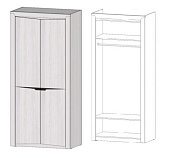 Шкаф Регина 2-х створчатый (Анкор светлый)