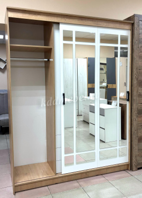 Шкаф-купе Лорд (Дуб вотан/Белый гладкий)