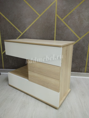 Комод Нарус №20 (Дуб сонома/Белый)