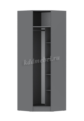 Шкаф угловой Мадрид угол скос (Графит серый)