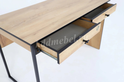 Стол письменный Берген-6 (Крафт золотой/Черный)