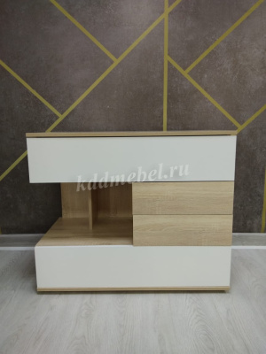 Комод Нарус №20 (Дуб сонома/Белый)