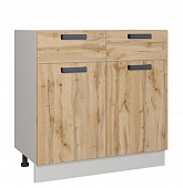 Шкаф нижний ШНЯ 1/1 800 Кухня Лофт (Фон серый/Дуб Вотан)