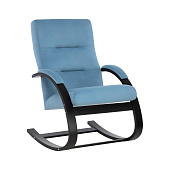 Кресло-качалка Leset Милано (Венге/Ткань велюр Голубой V47)