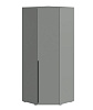 Шкаф угловой Люмьер трапеция (Шиншилла серая)