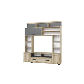 Гостиная Оскар 18 центральная секция ОГЦС-2 (Дуб делано/Графит серый)