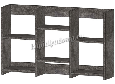 Полка Линаура средняя (Цемент темный)