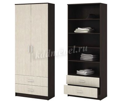 Шкаф Машенька ШК-202 (Венге/Дуб белфорт)