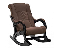Кресло-качалка Сенатор Модель 77 (Венге/Ткань велюр коричневый Velutto 23)