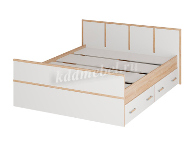 Кровать Сакура 1.4 (Дуб сонома/Белый)