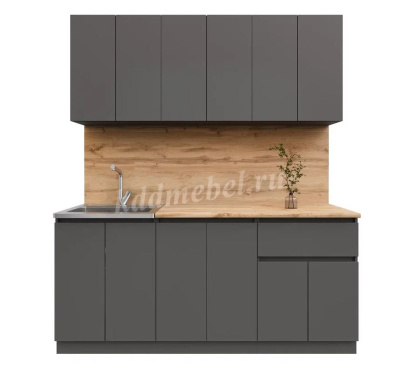 Кухня Лето 1,8 (Графит)