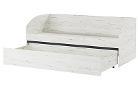 Кровать-софа Гретта со спальным местом (Дуб крафт белый/Антрацит)