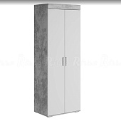 Шкаф Адель (Бетон светлый/Белый шагрень)