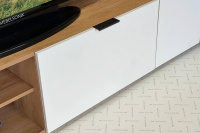 Гостиная Бери элемент 2 дуб крафт золотой белое дерево