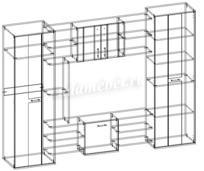 Гостиная Прага (Венге/Дуб белфорт)