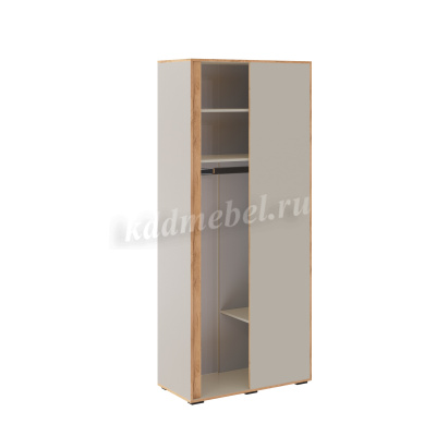 Шкаф угловой приставной Асцелла (Кашемир/Дуб крафт золотой)