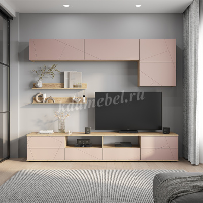 Гостиная Камелия (Крафт/Шарлиз пинк)