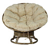 Кресло RJG-Papasan Swivel Rocker (Ротанг №6, ткань Mulan 141)