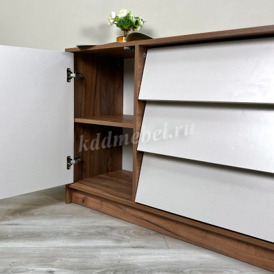 Комод Рейн 1200 (Дуб крафт табачный/Кашемир)