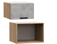 Шкаф верхний ШВГП 400 Кухня Юлия (Серый сандал)