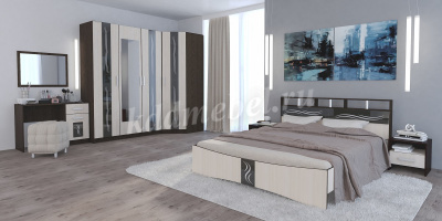 Шкаф угловой Эрика (Венге/Дуб молочный)