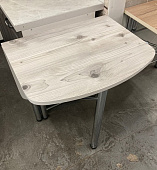 Стол обеденный пристенный Пластик (Бийская сосна) (ВВР)