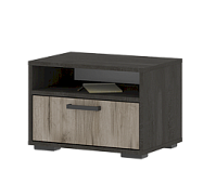 Тумба прикроватная Эдинбург ТБ 01 (Дуб крафт серый/Железный камень)